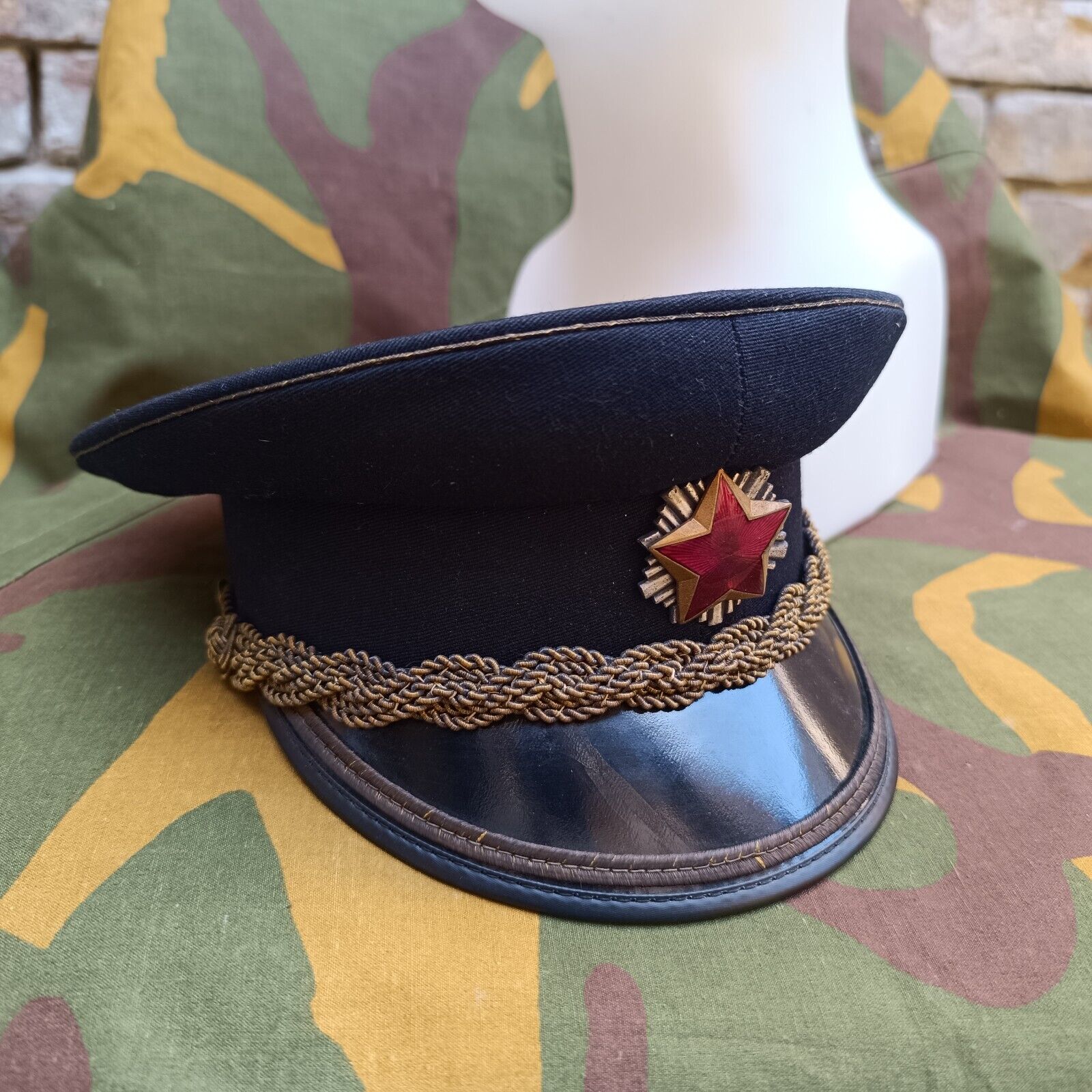 JNA OLD TYPE!!! Yugoslav parade officers visor hat - Gala dress peaked cap