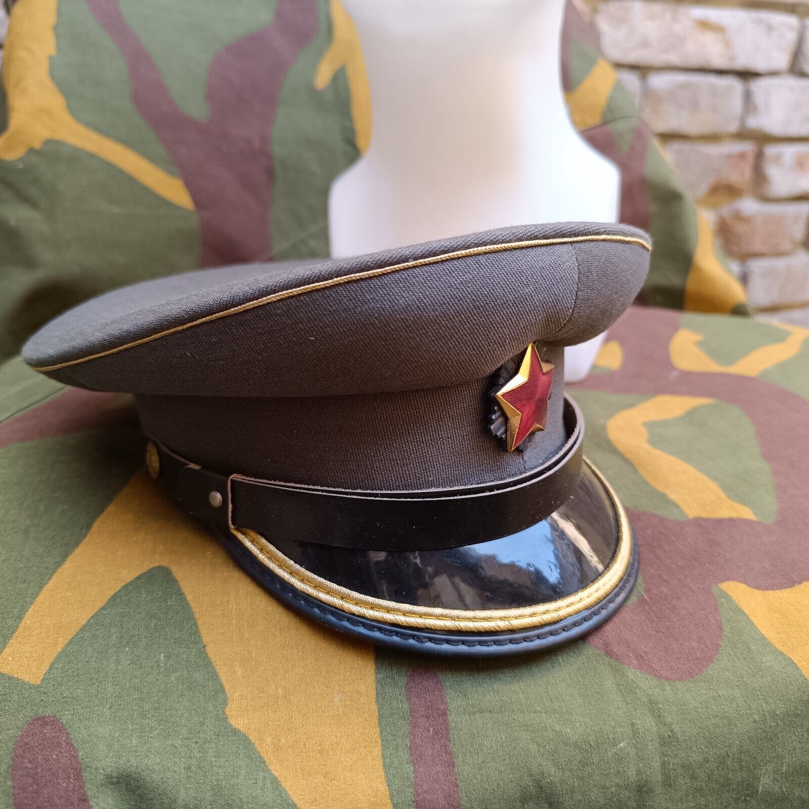 JNA Yugsolav army officers visor hat - Yugo army officer peaked cap