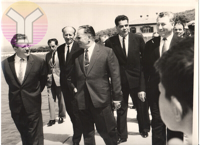 President Josip Broz TITO with Kardelj, Rankovic, Popovic - YUGOSLAVIA -